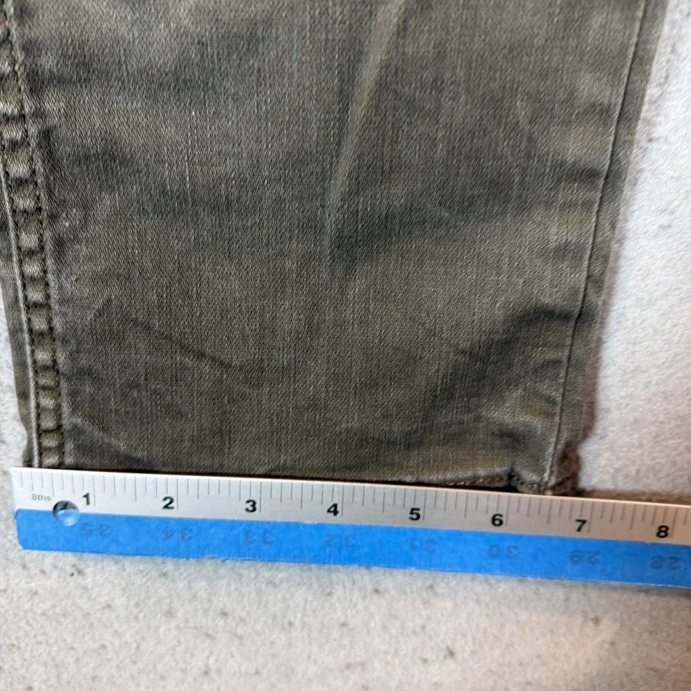 Levi 511 Jeans Mens 30X32 Olive Green Slim Preppy Stretch EUC